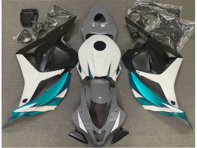 09-12 Grigio Lucido Bianco & Azzurro CBR600RR Carena Moto 09-12 Grigio Lucido Bianco & Azzurro CBR600RR Carena Moto