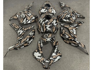09-12 Marrone Chiaro & Argento Camo CBR600RR Carena Moto