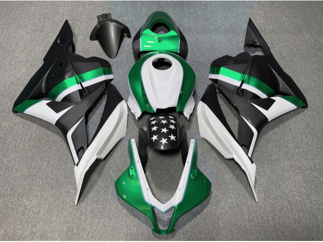 09-12 Nero Opaco & Stella Verde CBR600RR Carena Moto 09-12 Nero Opaco & Stella Verde CBR600RR Carena Moto