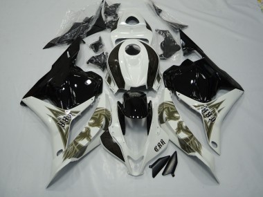 09-12 Nero Oro & Bianco CBR600RR Carena Moto