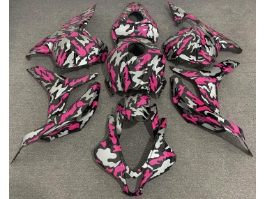 09-12 Rosa & Argento Camo CBR600RR Carena Moto