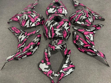 09-12 Rosa & Argento Camo CBR600RR Carena Moto