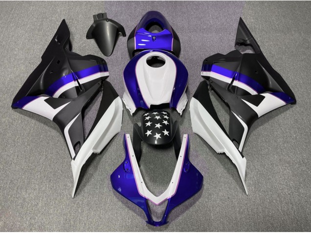 09-12 Stella Nera Opaca & Blu Scuro CBR600RR Carena Moto 09-12 Stella Nera Opaca & Blu Scuro CBR600RR Carena Moto