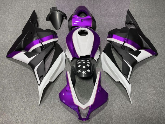 09-12 Stella Nera Opaca & Viola CBR600RR Carena Moto 09-12 Stella Nera Opaca & Viola CBR600RR Carena Moto