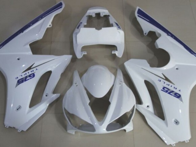 09-12 Stile Blu Bianco OEM Daytona 675 Carena Moto 09-12 Stile Blu Bianco OEM Daytona 675 Carena Moto