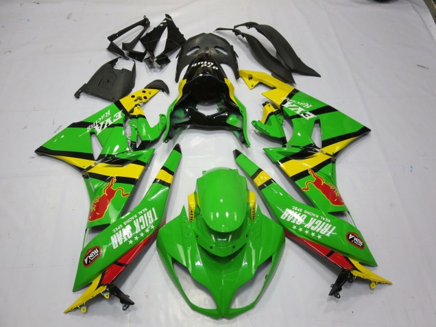 09-12 Verde Giallo ZX6R Carena Moto 09-12 Verde Giallo ZX6R Carena Moto