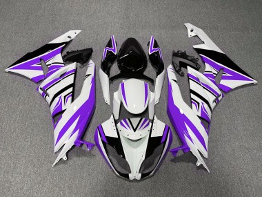 09-12 Viola Bianco & Nero Zag ZX6R Carena Moto