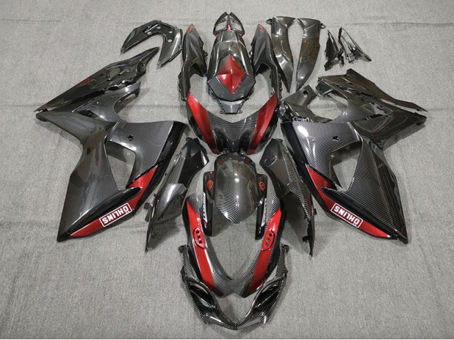 09-16 Fibra Di Carbonio Rosso GSXR 1000 Carena Moto 09-16 Fibra Di Carbonio Rosso GSXR 1000 Carena Moto