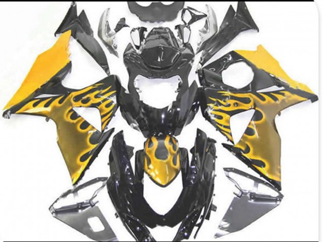 09-16 Jaune Flamme GSXR 1000 Carena Moto 09-16 Jaune Flamme GSXR 1000 Carena Moto