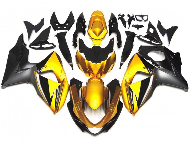 09-16 Oro & Grigio OEM Stile Personalizzato GSXR 1000 Carena Moto 09-16 Oro & Grigio OEM Stile Personalizzato GSXR 1000 Carena Moto