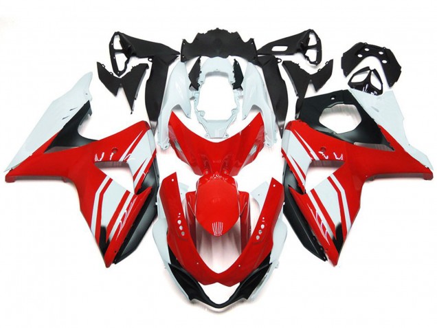 09-16 Rosso Lucido Con Stile Nero GSXR 1000 Carena Moto 09-16 Rosso Lucido Con Stile Nero GSXR 1000 Carena Moto