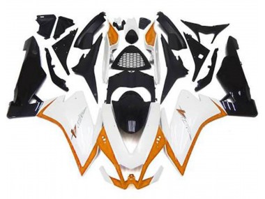 10-15 Bianco Lucido & Arancione RSV4 1000 Carena Moto
