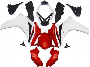 11-12 Rosso & Bianco Lucido CBR600F Carena Moto