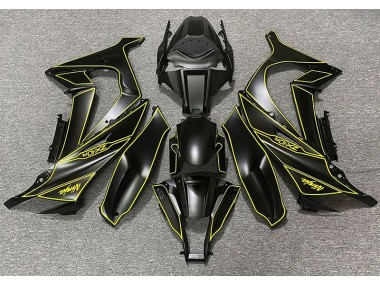 11-15 Fodera Nera Opaca & Gialla ZX10R Carena Moto