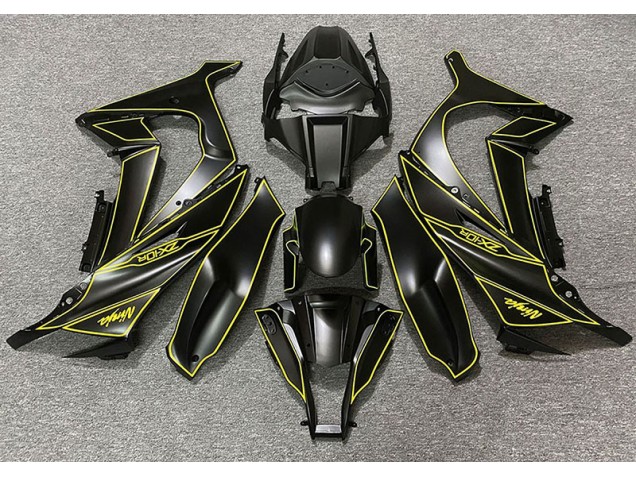 11-15 Fodera Nera Opaca & Gialla ZX10R Carena Moto 11-15 Fodera Nera Opaca & Gialla ZX10R Carena Moto
