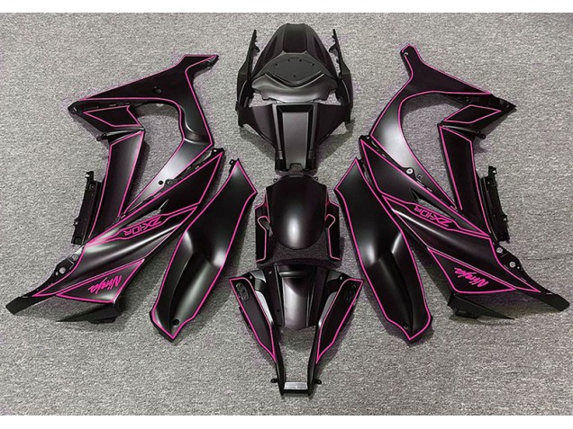 11-15 Fodera Nera Opaca & Rosa ZX10R Carena Moto 11-15 Fodera Nera Opaca & Rosa ZX10R Carena Moto
