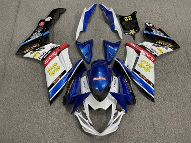 11-24 22 Rockstar Bianco & Blu GSXR 600-750 Carena Moto