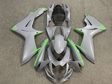 11-24 Accenti Di Grigio Nardo Opaco & Verde GSXR 600-750 Carena Moto
