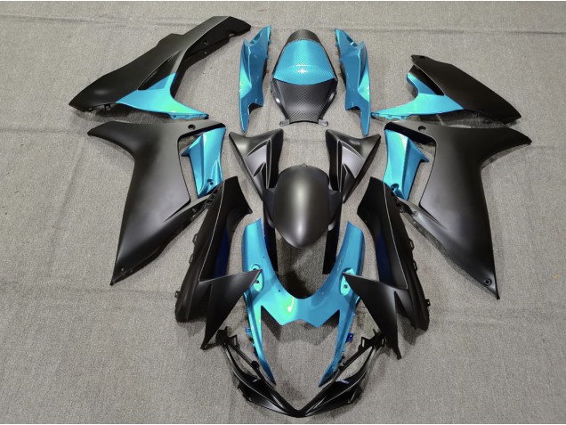 11-24 Azzurro & Nero Opaco GSXR 600-750 Carena Moto 11-24 Azzurro & Nero Opaco GSXR 600-750 Carena Moto