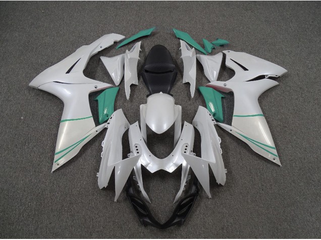 11-24 Bianco Perla & Blu T GSXR 600-750 Carena Moto 11-24 Bianco Perla & Blu T GSXR 600-750 Carena Moto