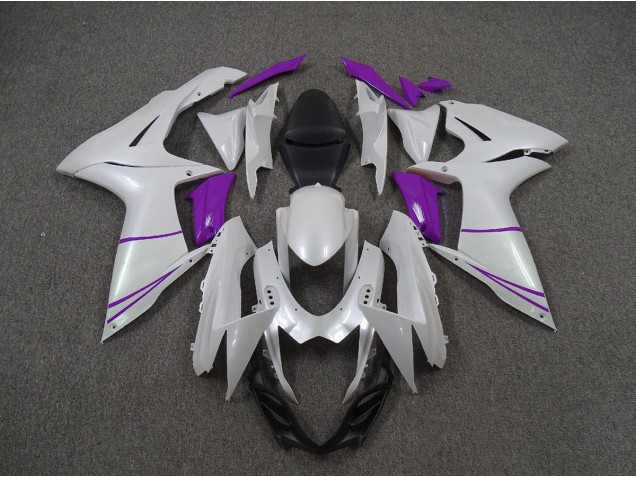 11-24 Bianco Perla & Viola GSXR 600-750 Carena Moto 11-24 Bianco Perla & Viola GSXR 600-750 Carena Moto