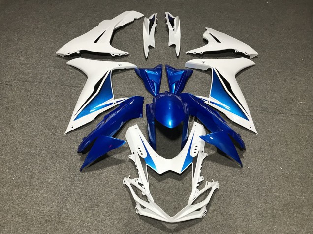 11-24 Blu Bianco Personalizzato GSXR 600-750 Carena Moto 11-24 Blu Bianco Personalizzato GSXR 600-750 Carena Moto