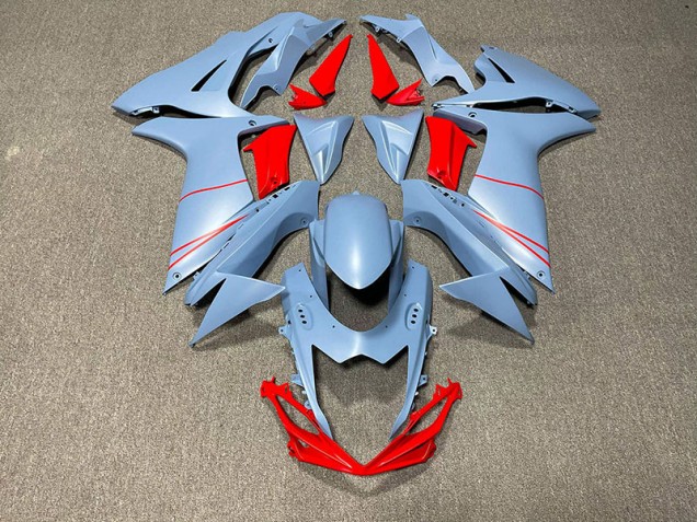 11-24 Blu Cielo Opaco & Rosso GSXR 600-750 Carena Moto 11-24 Blu Cielo Opaco & Rosso GSXR 600-750 Carena Moto