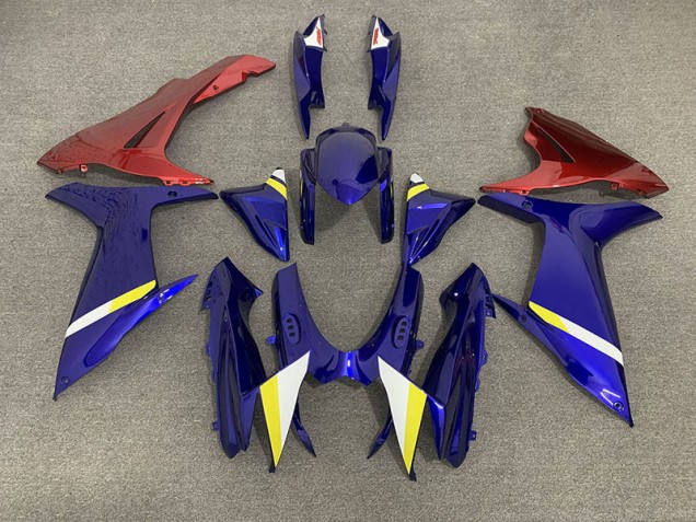 11-24 Blu Lucido & Rosa GSXR 600-750 Carena Moto 11-24 Blu Lucido & Rosa GSXR 600-750 Carena Moto