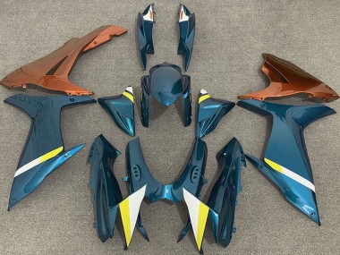 11-24 Lucentezza Azzurro & Arancione GSXR 600-750 Carena Moto