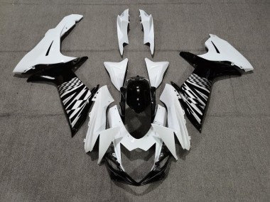 11-24 Nero Bianco & Argento GSXR 600-750 Carena Moto