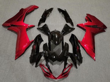 11-24 Nero Lucido & Rosso Lava GSXR 600-750 Carena Moto