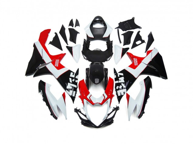11-24 Rosso & Nero Personalizzati Con Loghi GSXR 600-750 Carena Moto 11-24 Rosso & Nero Personalizzati Con Loghi GSXR 600-750 Carena Moto