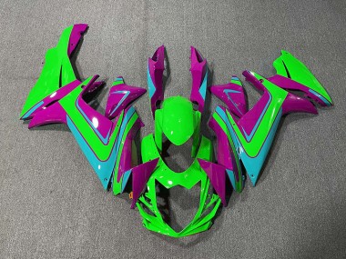 11-24 Verde Azzurro & Magenta GSXR 600-750 Carena Moto