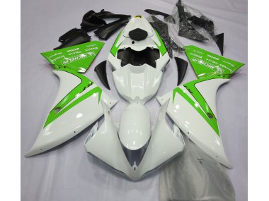 12-14 Bianco Lucido & Verde R1 Carena Moto