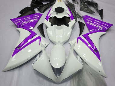 12-14 Bianco Lucido & Viola R1 Carena Moto