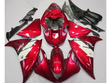 12-14 Rosso Lucido & Bianco R1 Carena Moto