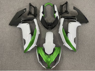 12-16 Bianco Lucido & Verde Ninja 650R Carena Moto