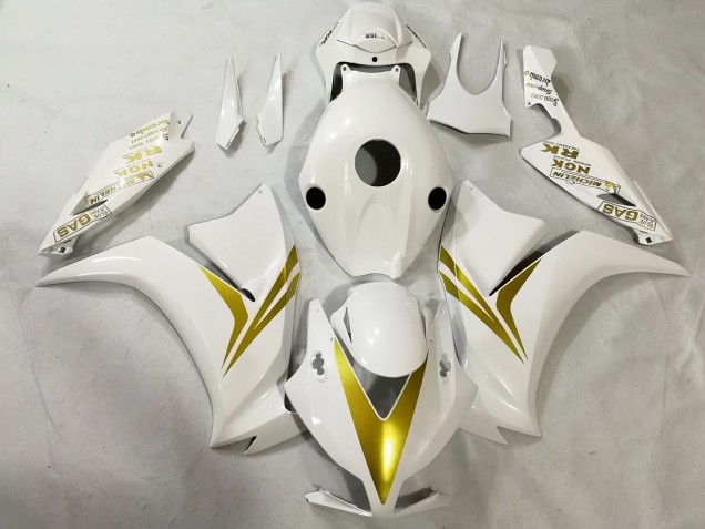 12-16 Bianco & Oro CBR1000RR Carena Moto 12-16 Bianco & Oro CBR1000RR Carena Moto