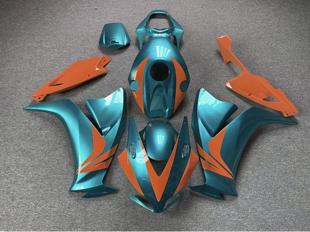 12-16 Ciano & Arancione Lucidi CBR1000RR Carena Moto 12-16 Ciano & Arancione Lucidi CBR1000RR Carena Moto