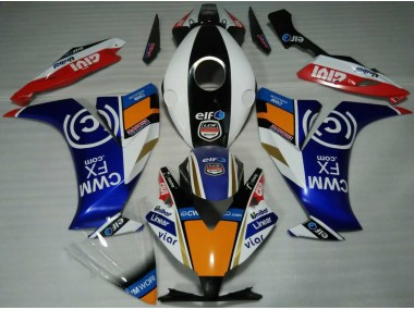 12-16 Elf Blu & Arancione CBR1000RR Carena Moto