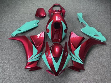 12-16 Rosso Lucido & Verde Acqua CBR1000RR Carena Moto
