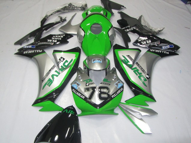 12-16 Verde Argento CBR1000RR Carena Moto 12-16 Verde Argento CBR1000RR Carena Moto