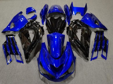 12-21 Blu Lucido & Nero ZX14R Carena Moto