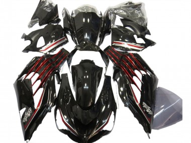 12-21 Nero Lucido & Rosso ZX14R Carena Moto