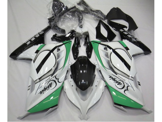 13-18 Bianco Lucido & Verde Ninja 300 Carena Moto 13-18 Bianco Lucido & Verde Ninja 300 Carena Moto