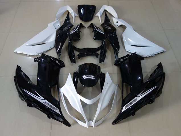 13-18 Bianco Perla & Nero ZX6R Carena Moto 13-18 Bianco Perla & Nero ZX6R Carena Moto