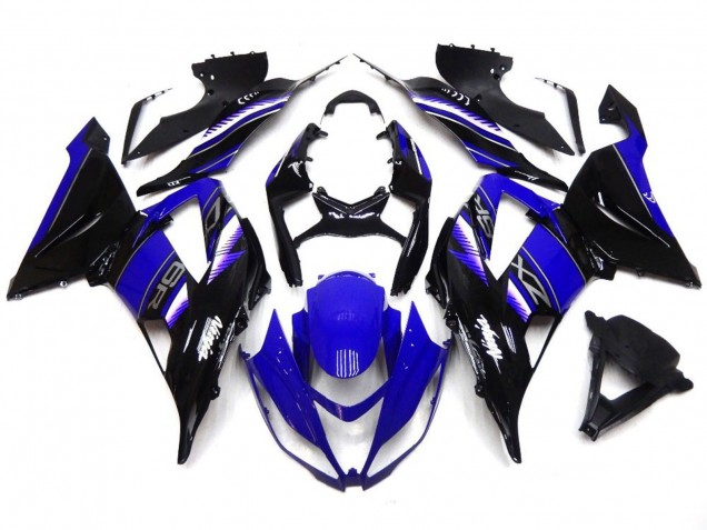 13-18 Blu Intenso & Nero Vibranti ZX6R Carena Moto 13-18 Blu Intenso & Nero Vibranti ZX6R Carena Moto