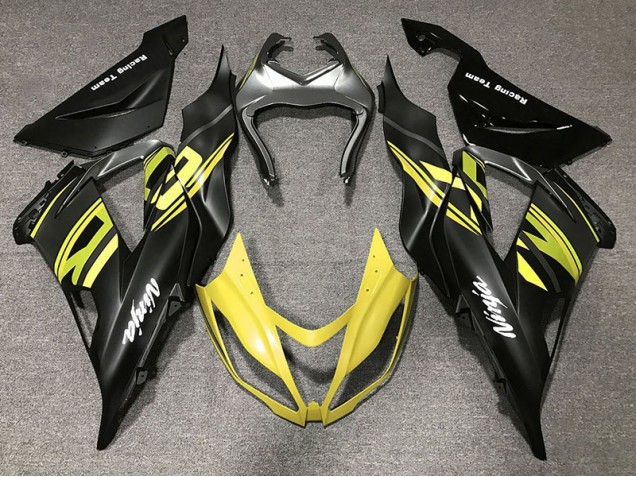 13-18 Nero Lucido & Giallo ZX6R Carena Moto 13-18 Nero Lucido & Giallo ZX6R Carena Moto