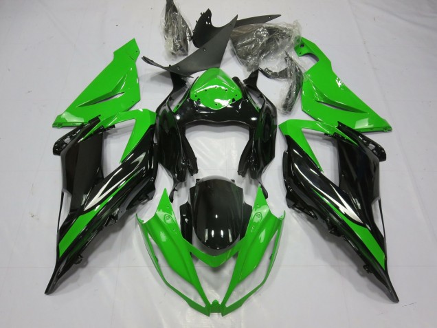 13-18 Nero & Verde ZX6R Carena Moto 13-18 Nero & Verde ZX6R Carena Moto