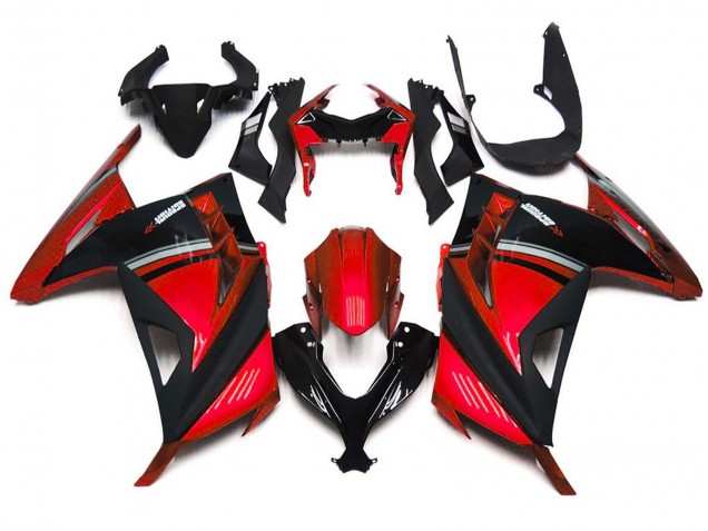 13-18 Rosso Lucido Ninja 300 Carena Moto